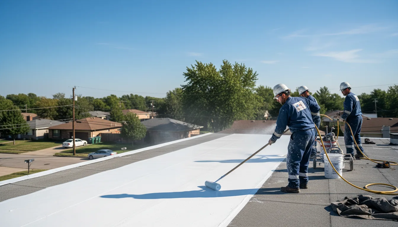 Commercial roof coating in Saint Elmo, IL near me